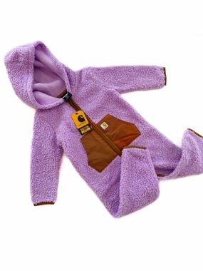 Carhartt 18 Months Sherpa Fleece One Piece Bunting Suit New